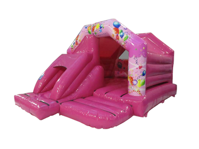 18x12ft Pink Party Front Slide Combi - Disco Ready