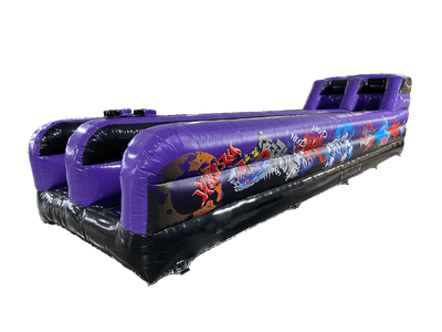 Black & Purple Graffiti Bungee Run