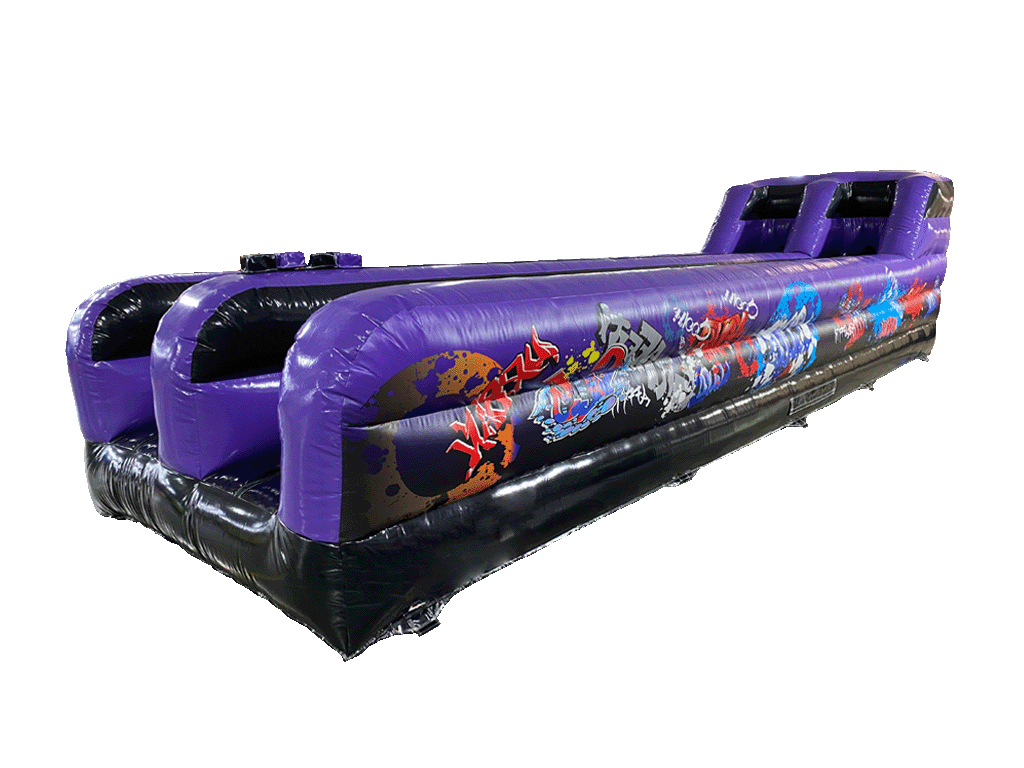 Black & Purple Graffiti Bungee Run