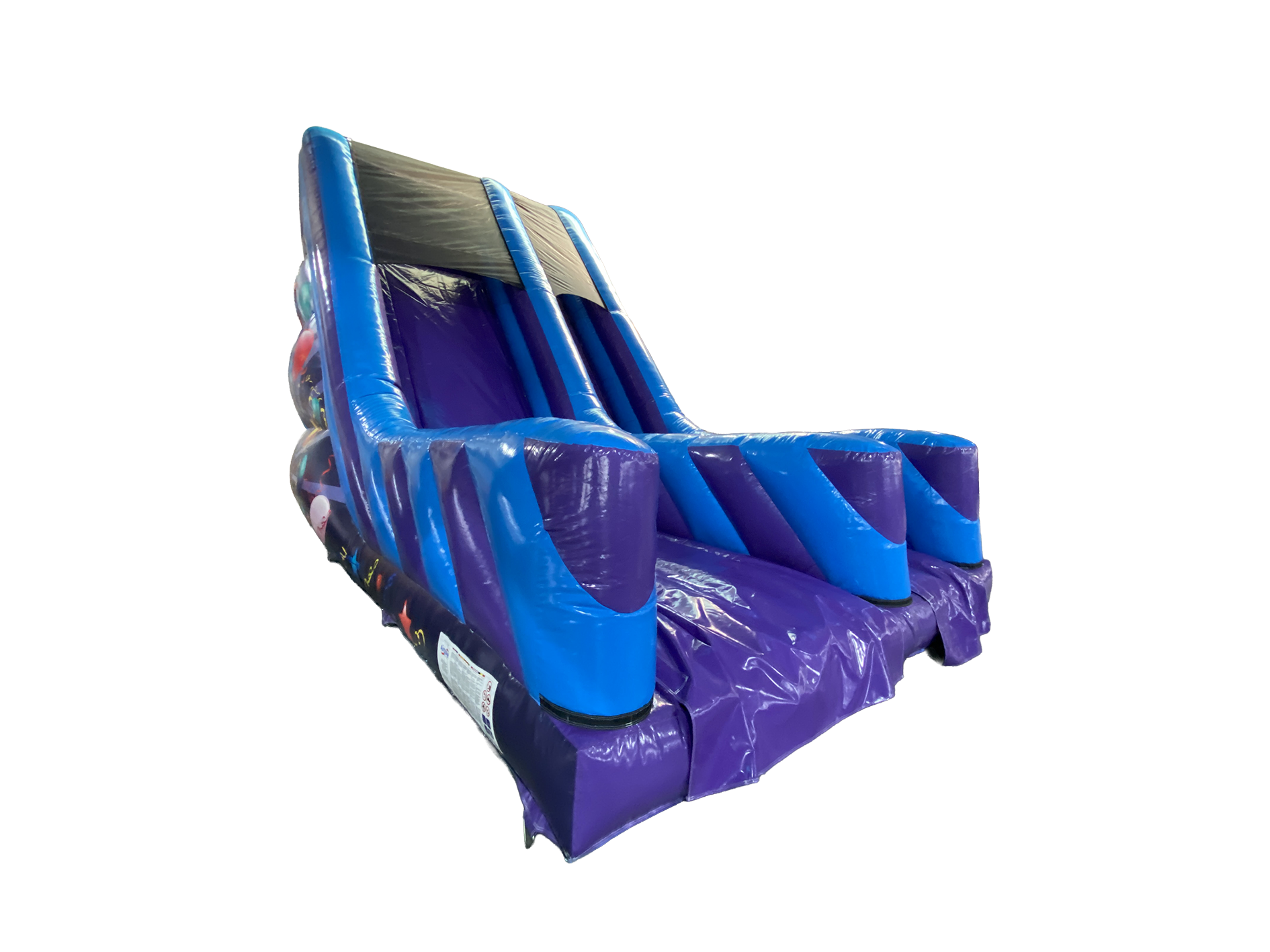 13ft Platform Purple & Blue Party Slide