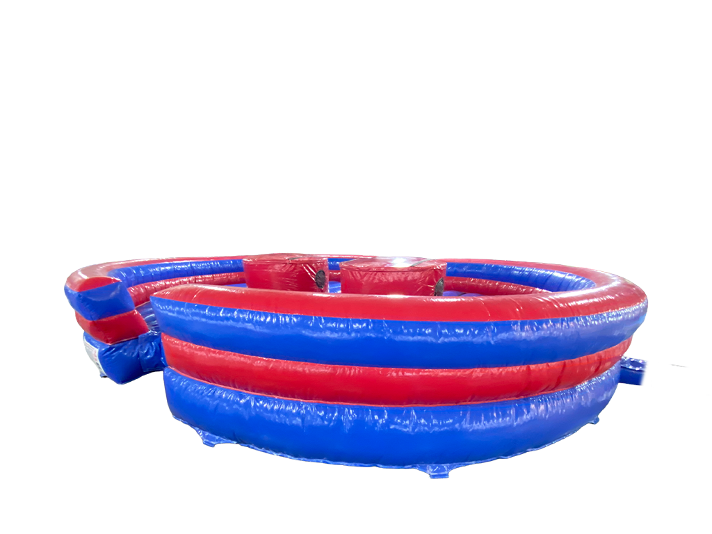 Blue & Red Gladiator Duel Inflatable Game