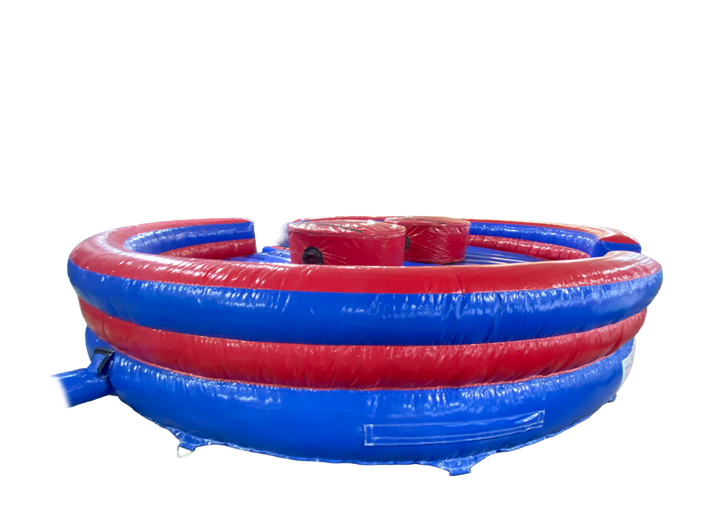 Blue & Red Gladiator Duel Inflatable Game