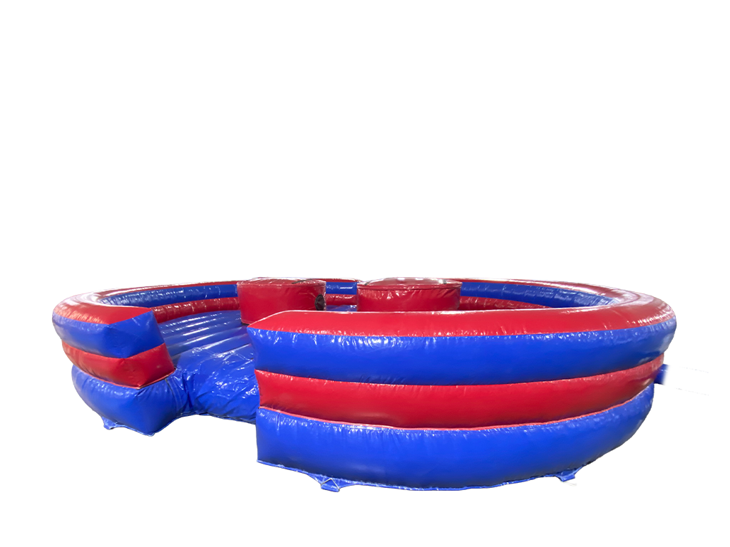 Blue & Red Gladiator Duel Inflatable Game