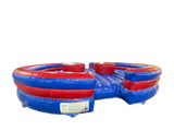 Blue & Red Gladiator Duel Inflatable Game