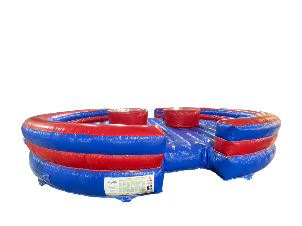 Blue & Red Gladiator Duel Inflatable Game