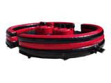 Juego inflable Gladiador duelo negro y rojo