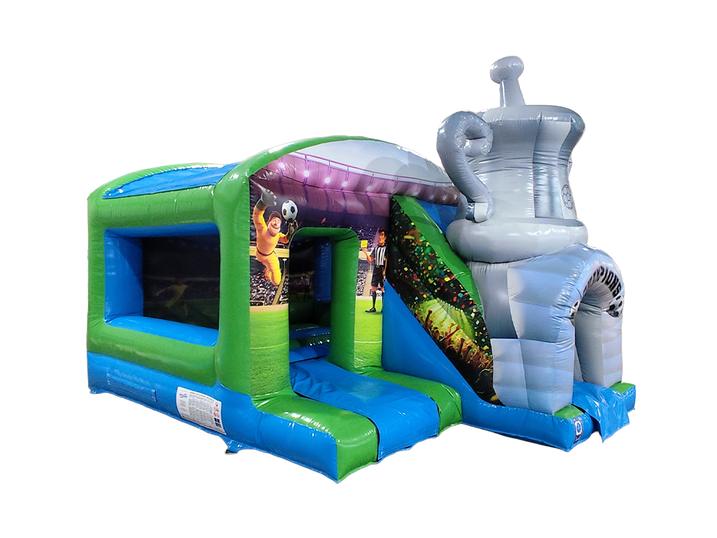 3D Football Trophy Box Jump & Slide
