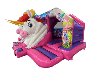 15x15ft 3D Unicorn Double Front Slide Combi