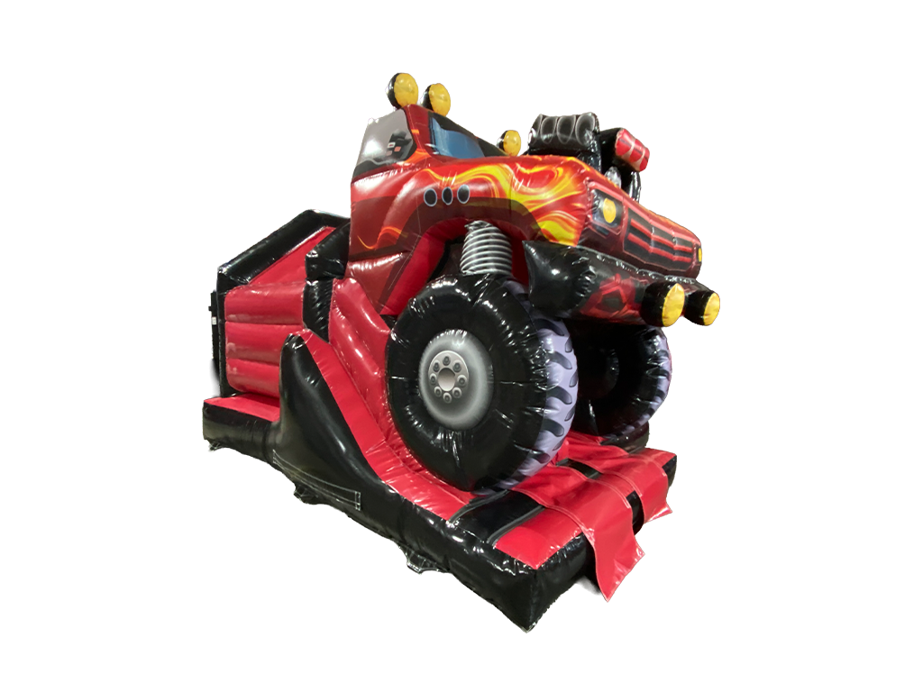 Combină cu tobogan frontal dublu 3D Monster Truck 4,5x4,5m