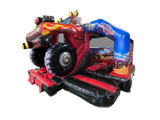 Combină cu tobogan frontal dublu 3D Monster Truck 4,5x4,5m