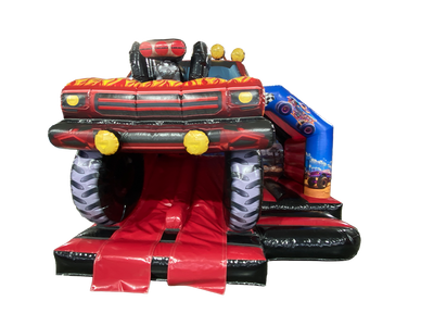 15x15ft 3D Monster Truck Twin Lane Front Slide Combi