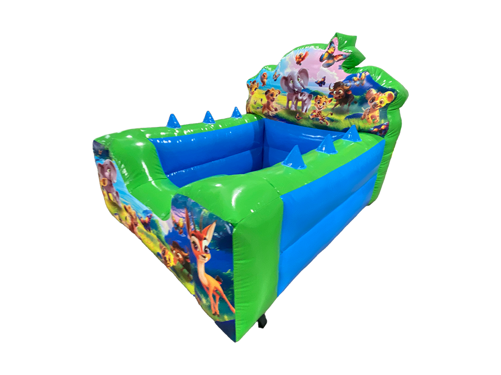 Piscina de Pelotas con Respaldo Alto de Sirena Contorneada