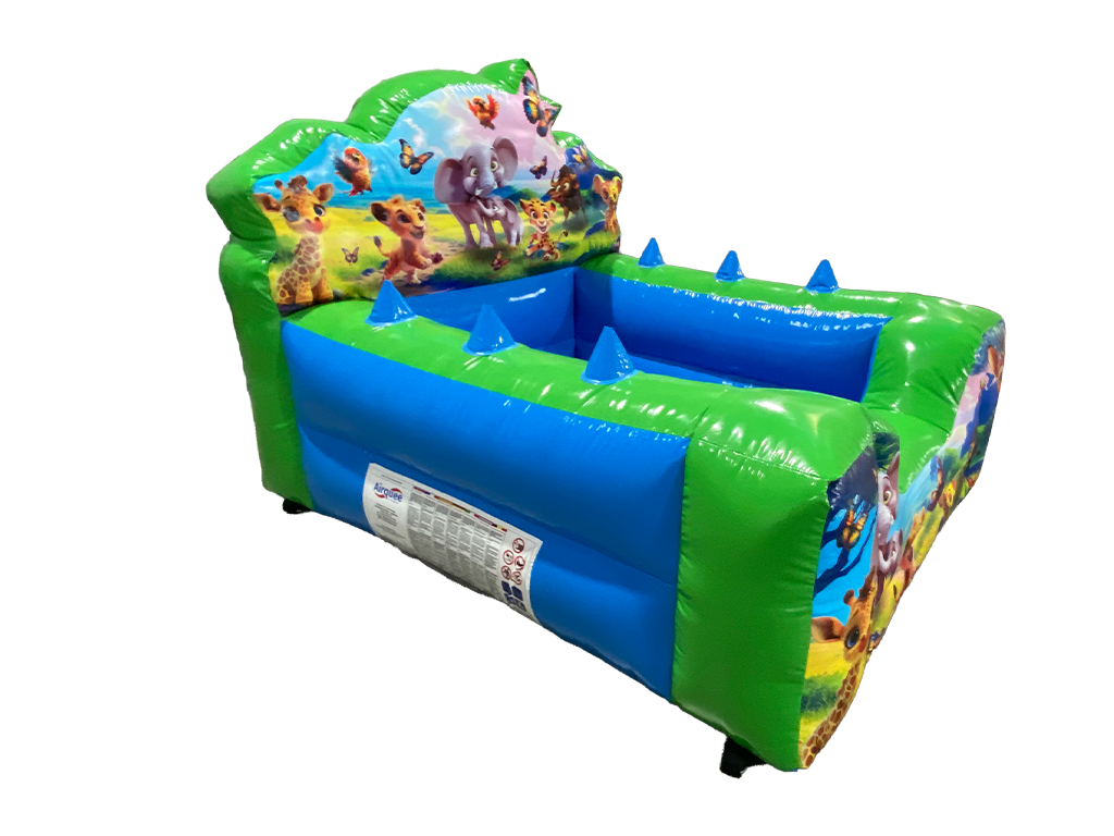 Piscina de Pelotas con Respaldo Alto de Sirena Contorneada