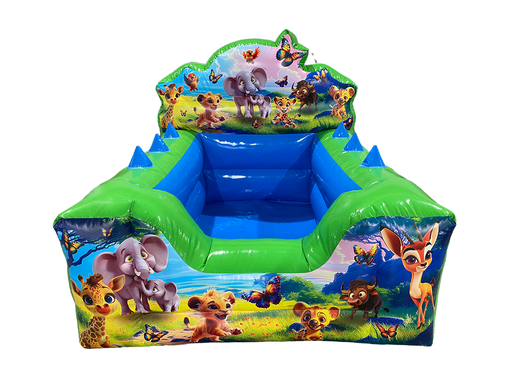 Piscina de Pelotas con Respaldo Alto de Sirena Contorneada