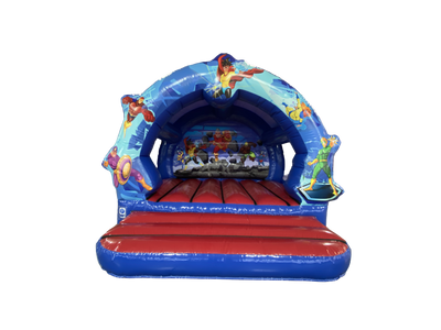 12x12ft Superhero Contoured Curved Bouncer
