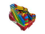 Tobogan răsucit multicolor pe platformă de 1,5m