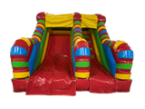 Tobogan răsucit multicolor pe platformă de 1,5m