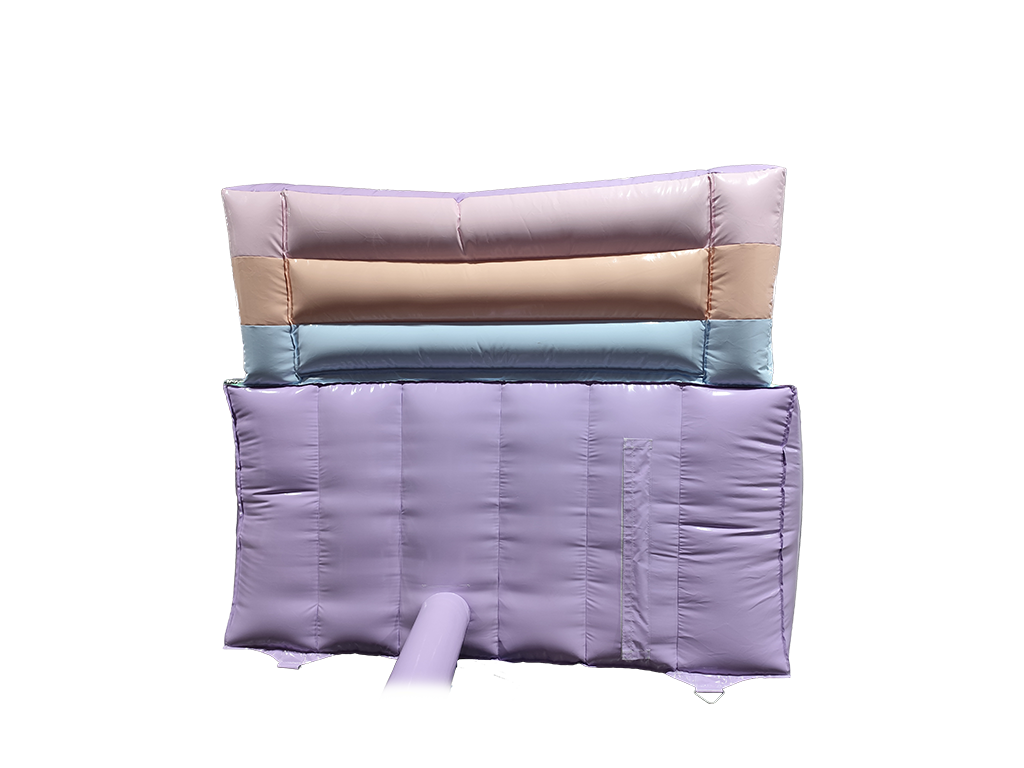 1,5m Plattform Rosa & Weiß Pastell Dreh-Rutsche