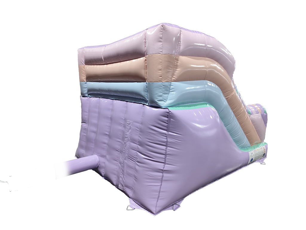 1,5m Plattform Rosa & Weiß Pastell Dreh-Rutsche
