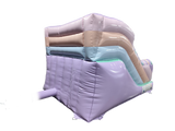 1,5m Plattform Rosa & Weiß Pastell Dreh-Rutsche