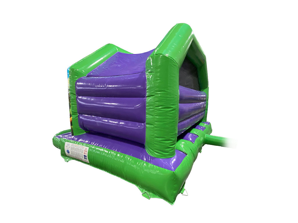 4.5x4.5m Dinosaur Twin Lane Front Slide Combi