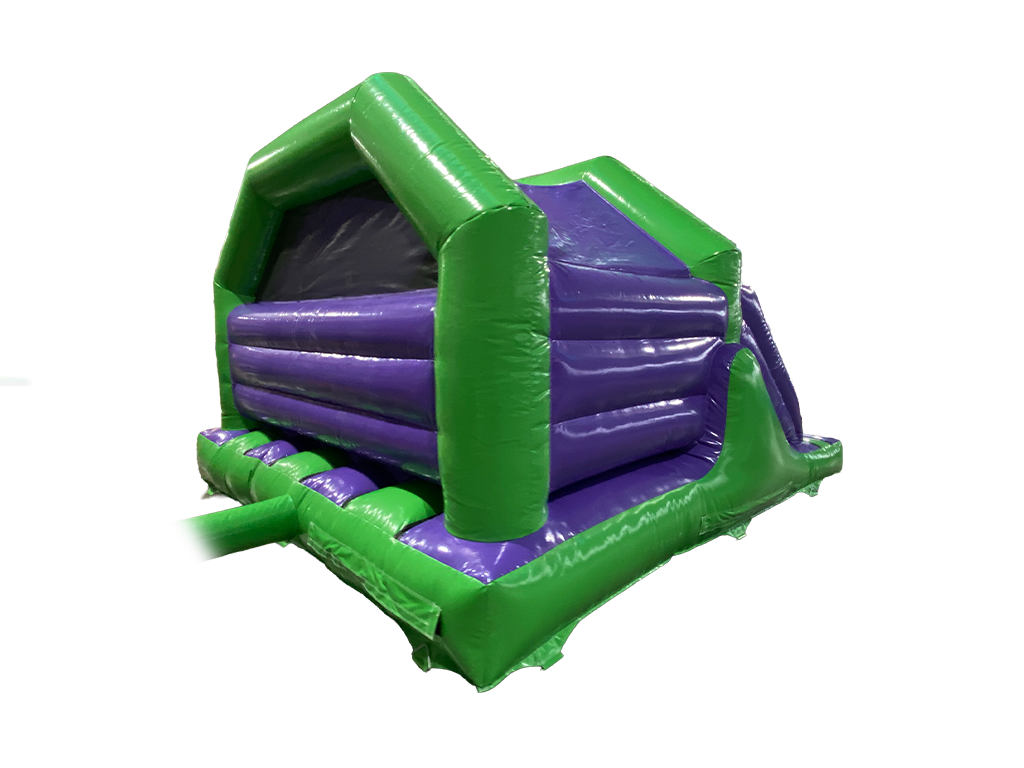 4.5x4.5m Dinosaur Twin Lane Front Slide Combi