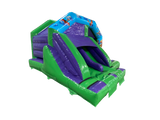 4.5x4.5m Dinosaur Twin Lane Front Slide Combi