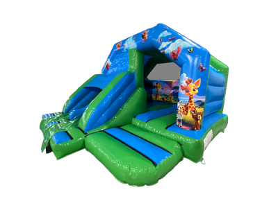 15x15ft Baby Jungle Twin Lane Front Slide Combi (Version 2)