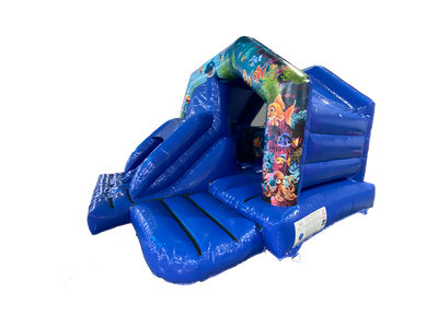 15x15ft Ocean Twin Lane Front Slide Combi