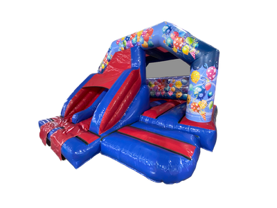 15x15ft Party Twin Lane Front Slide Combi