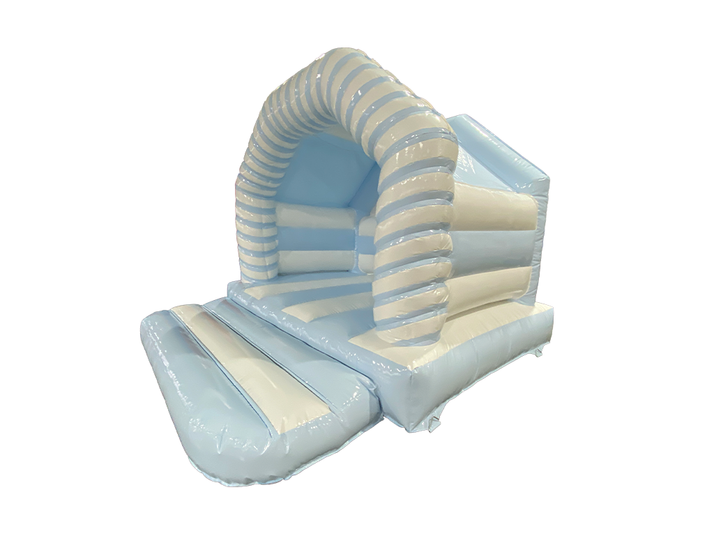 Estructura en A Giratoria Pastel Azul y Blanco de 4x4m