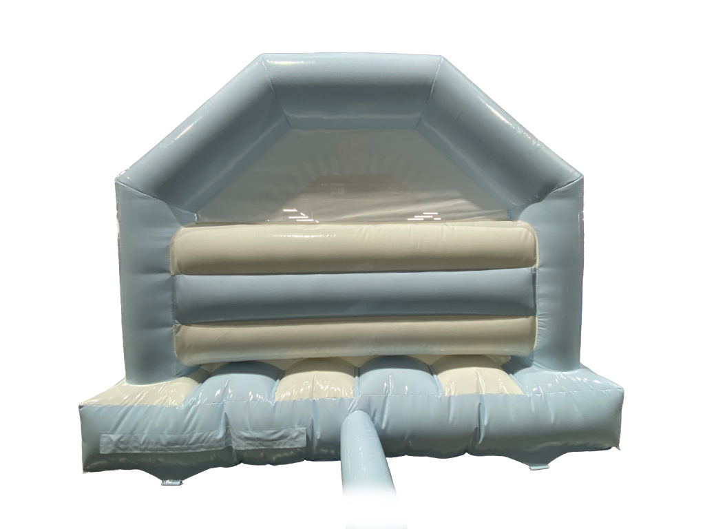 Estructura en A Giratoria Pastel Azul y Blanco de 4x4m