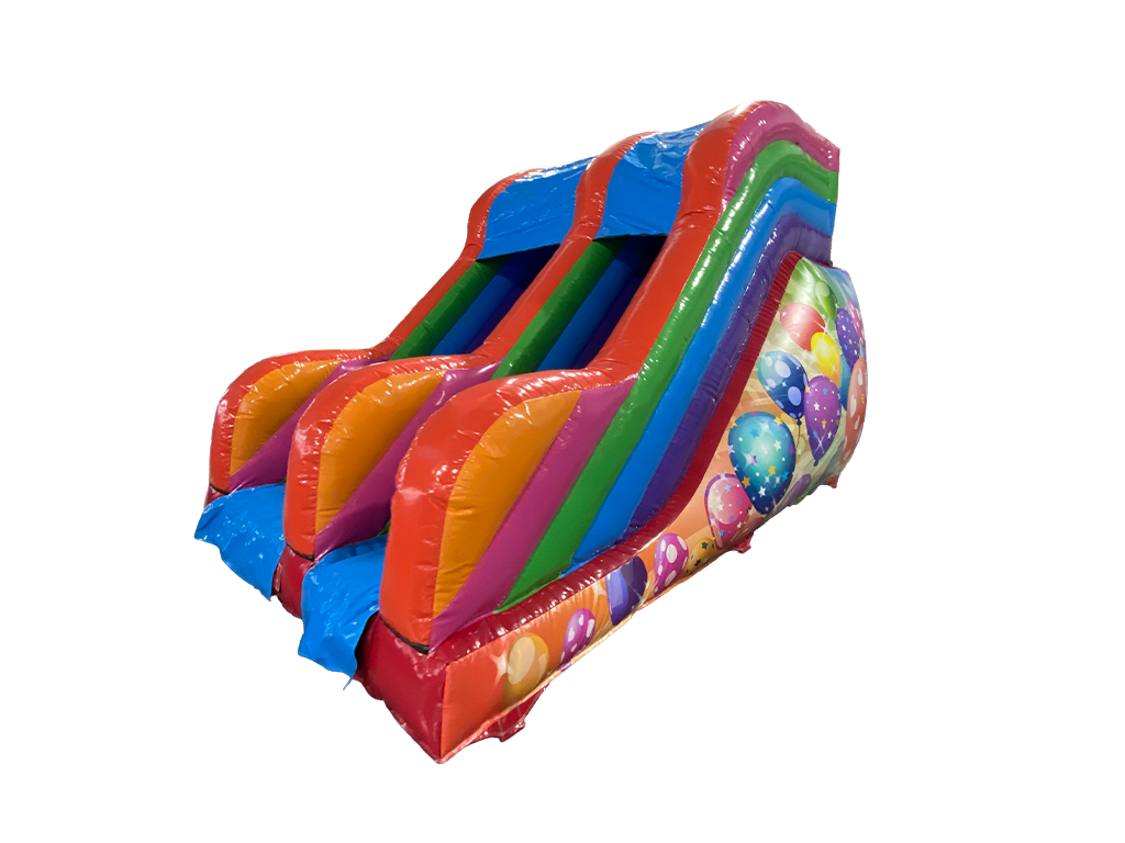 8ft Platform Multicoloured Party Slide