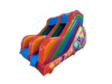 8ft Platform Multicoloured Party Slide