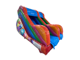 8ft Platform Multicoloured Party Slide