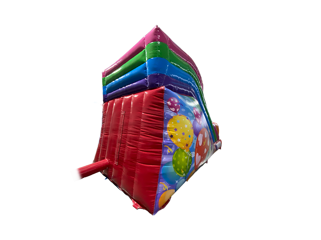 8ft Platform Multicoloured Party Slide