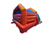 4.6x5.5m Multicoloured Party Double Front Slide Combi
