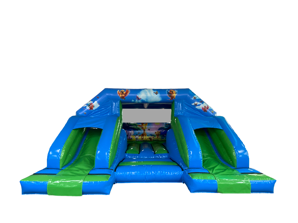 5.5x4.6m Jungle Double Front Slide Combi