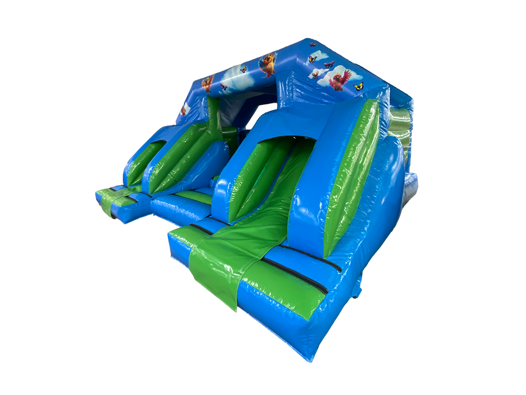 5.5x4.6m Jungle Double Front Slide Combi