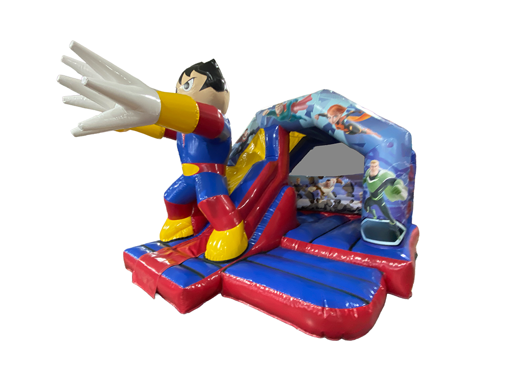 Combinado de Escorrega Frontal Super-herói 3D 5x4m
