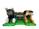 15x18ft Dog vs Cat Double Slide Combi
