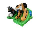 15x18ft Dog vs Cat Double Slide Combi