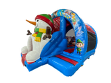 5.5x4.6m 3D Snowman Curved Front Slide Combi
