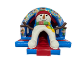 5.5x4.6m 3D Snowman Curved Front Slide Combi