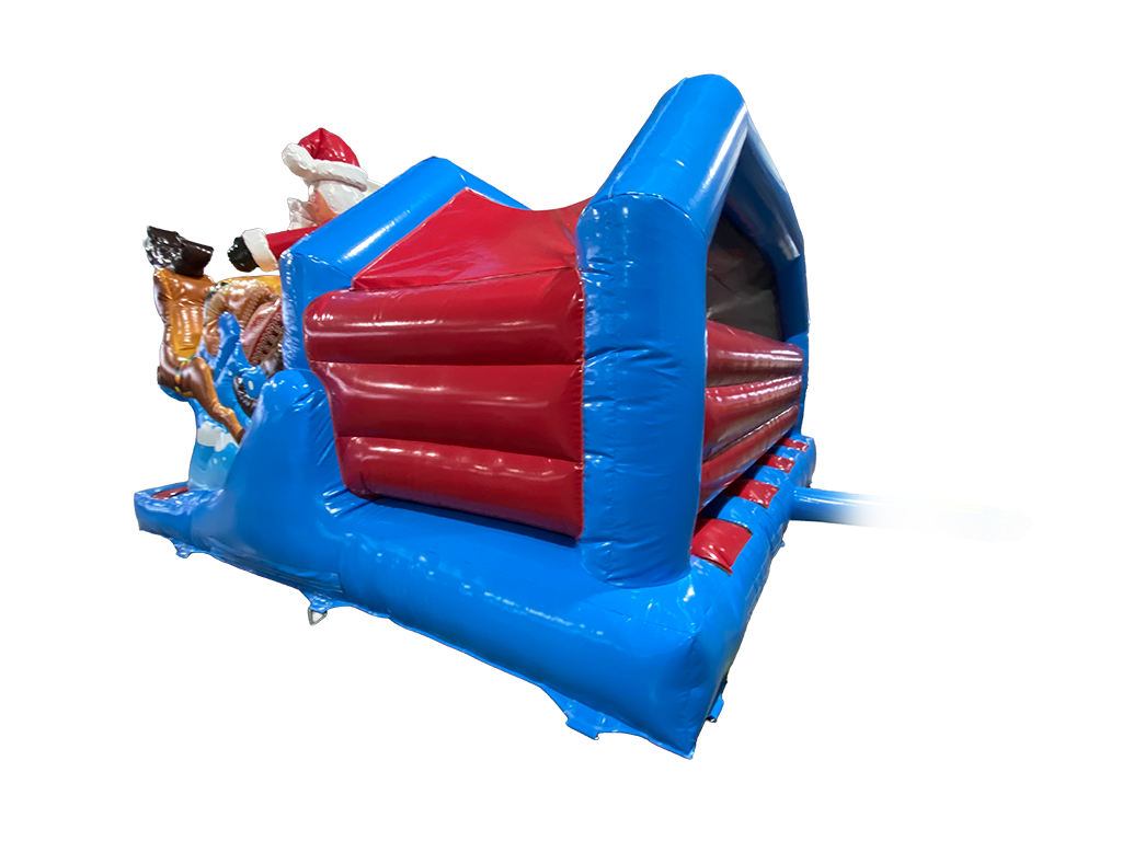 4.6m x 5.5m Snowman vs Reindeer Double Slide Combi