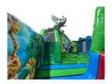 Commercial jungle inflatable activity centre for sports halls and events