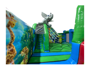 Commercial jungle inflatable activity centre for sports halls and events