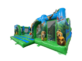 Commercial jungle inflatable activity centre for sports halls and events