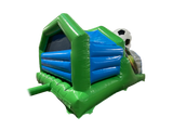 15x15ft 3D Football Twin Lane Front Slide Combi