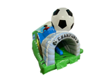15x15ft 3D Football Twin Lane Front Slide Combi